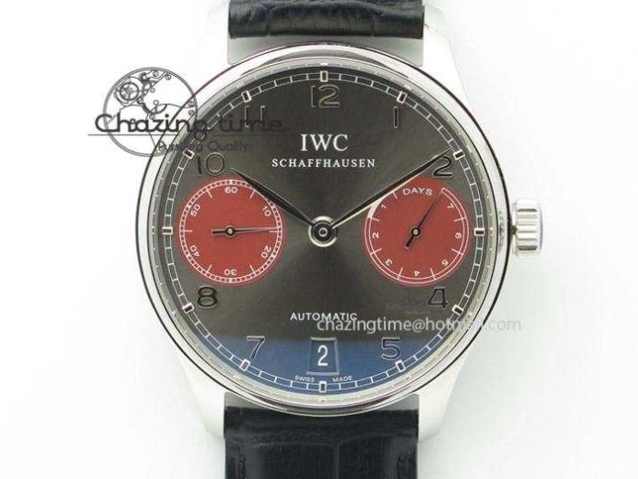 MIROTIME 0204 Unisex Portuguese Real PR RG IW500702 ZF 1:1 Best Edition On Brown Leather Strap A52010 V 7303